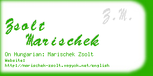 zsolt marischek business card